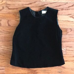 Black velvet top